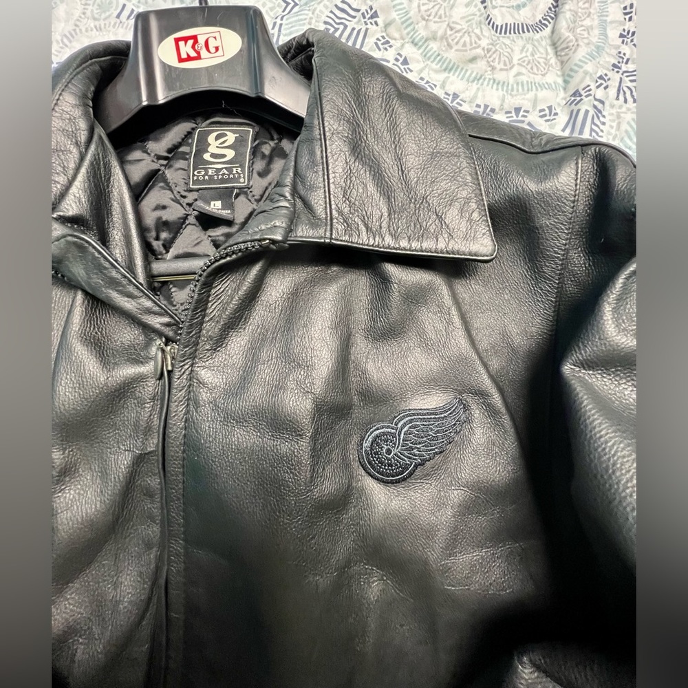Gear For Sports Red Wings leather Jacket